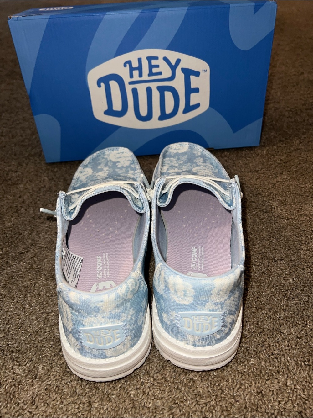 Hey Dude Wendy Washed Floral Slip-On Sneakers - Picture 4 of 7